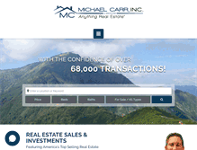 Tablet Screenshot of michaelcarrrealty.com